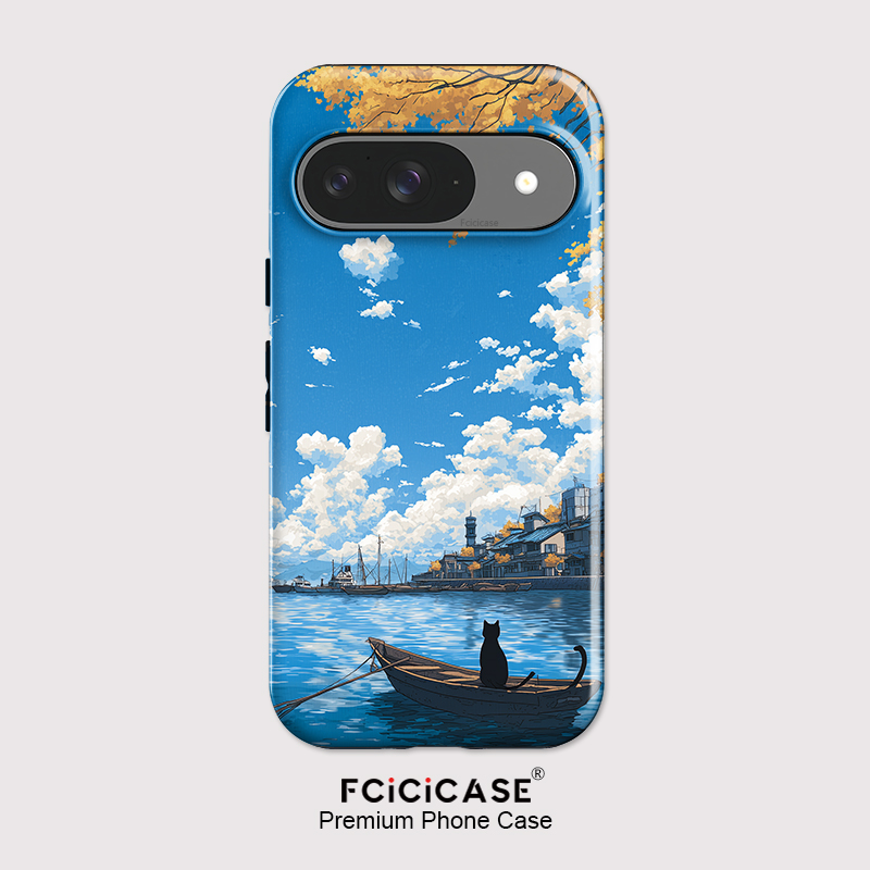 Google Pixel 9 Pro - Fcicicase 충격 방지 휴대폰 케이스 (구글