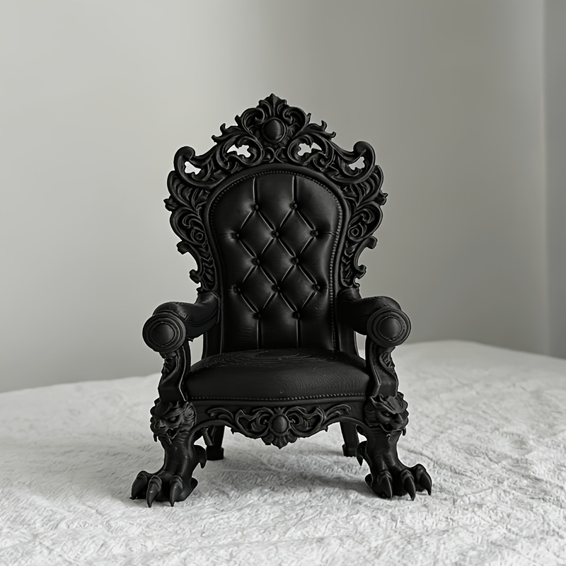 1피스 고급 왕좌 모델 – 고딕 스타일 – 다크 브라운 - Quiet Luxury Lifestyle 리뷰 및 가격