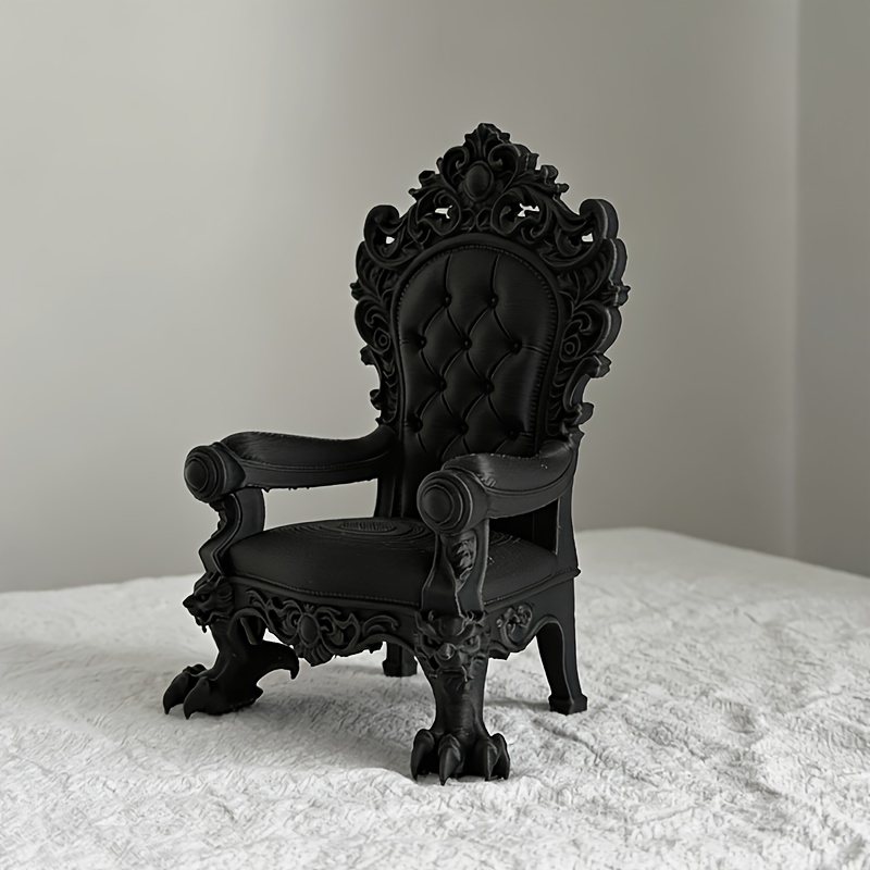 1피스 고급 왕좌 모델 – 고딕 스타일 – 다크 브라운 - Quiet Luxury Lifestyle 리뷰 및 가격